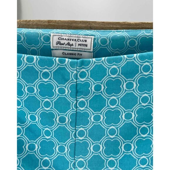 16P Charter Club Capri Turquoise White - Picture 5 of 5